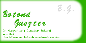 botond guszter business card